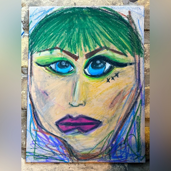 Other - “xxx” oil pastel